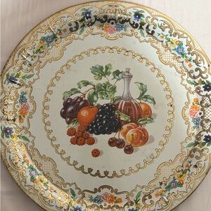 Vintage daher decorated ware tray #825